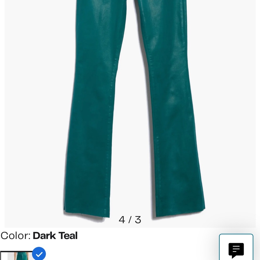 L'AGENCE Aqua Leather Pants